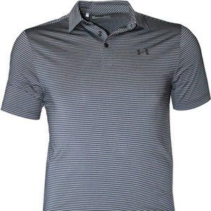 Under Armour Playoff Heather Striped Polo NWT L